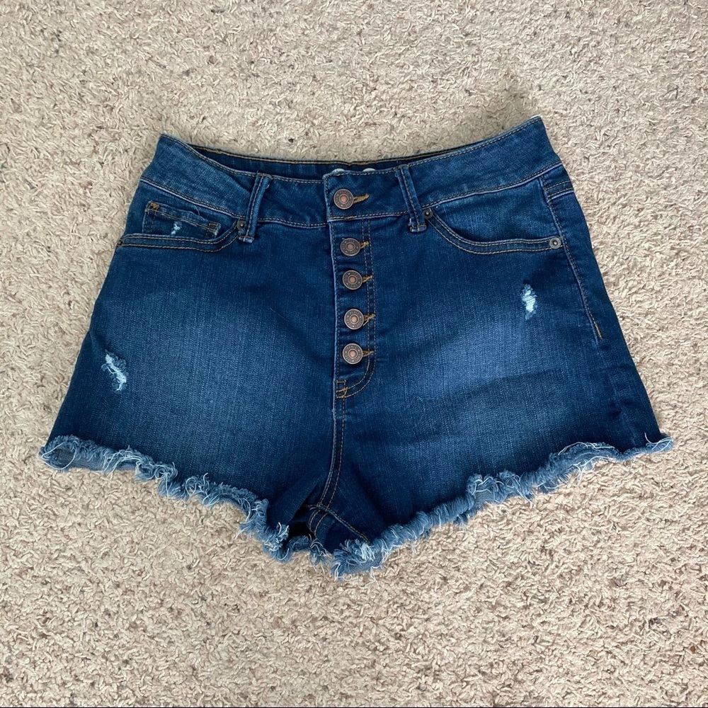 Shorts By ReWash - Buttondown - Raw hem